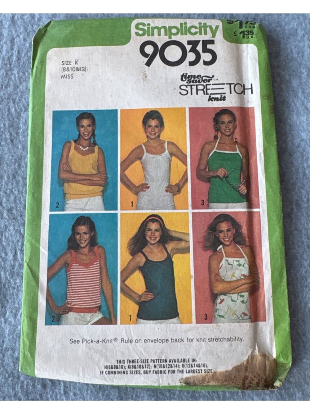 Simplicity 9035 Misses Pullover Shirt Sewing Pattern Size 8 10 12 Uncut